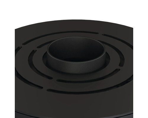 Kovová objímka lampy s kruhovým vzorem