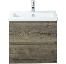 Skříňka pod umyvadlo se dvěma zásuvkami a umyvadlem na desku