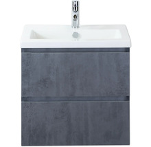 Umyvadlová skříňka se dvěma zásuvkami, umyvadlem a baterií