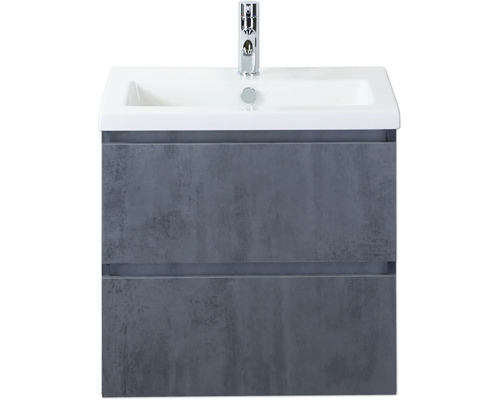 Umyvadlová skříňka se dvěma zásuvkami, umyvadlem a baterií