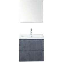 Kombinace umyvadla se zrcadlem a dvěma zásuvkami