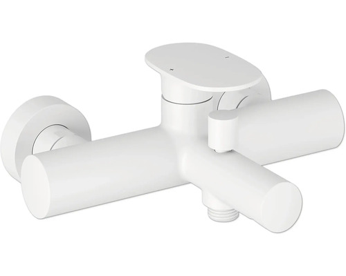 Vanová baterie páková RAVAK Spring bílá X070569 Nástěnná vanová baterie