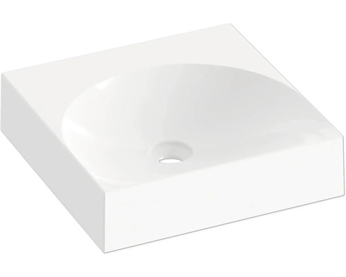 Umyvadlo na skříňku RAVAK Lite litý mramor bílá 45 mm XJX01345000 Umyvadlo na desku z sanitární keramiky