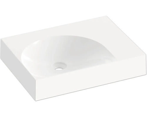 Umyvadlo na skříňku RAVAK Lite litý mramor bílá 60 mm XJXP1360000 Keramické umyvadlo na desku do koupelny