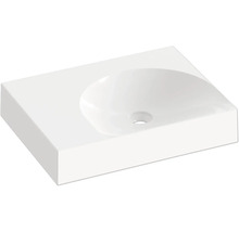 Bílé keramické umyvadlo na desku