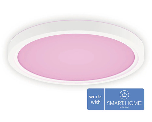 Bílé LED stropní svítidlo s funkcí chytré domácnosti