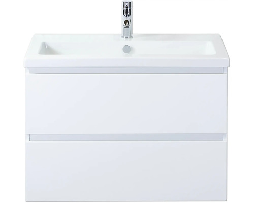 Umyvadlo se skříňkou a vodovodní baterií