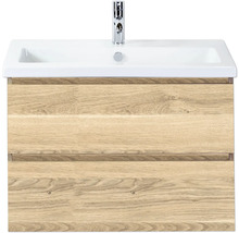 Umyvadlová skříňka se dvěma zásuvkami a umyvadlem na desku