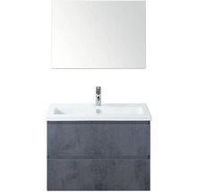 Umyvadlo se skříňkou a zrcadlem do koupelny