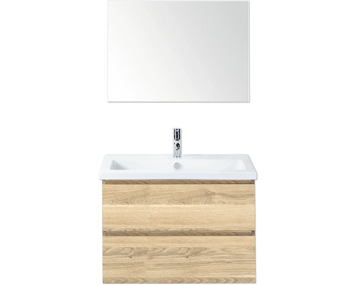 Umyvadlo se skříňkou a zrcadlem do koupelny