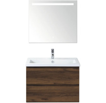 Kombinace umyvadla se zrcadlem a spodní skříňkou