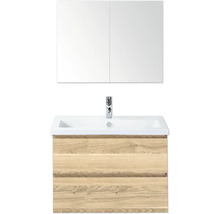 Umyvadlo s podstavcem a zrcadlová skříňka do koupelny