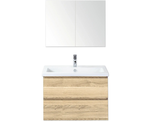 Umyvadlo s podstavcem a zrcadlová skříňka do koupelny