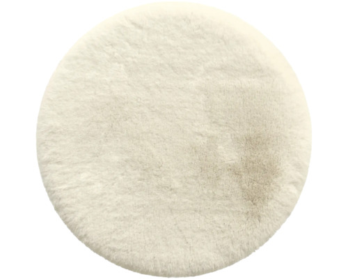 Umělá kožešina SoleVito Romance Premium béžová 80 cm Kulatý koberec s vysokým vlasem