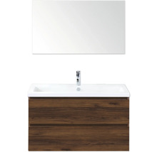 Skříňka pod umyvadlo s umyvadlem a zrcadlem do koupelny