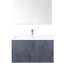 Kombinace umyvadla s umyvadlovou skříňkou, umyvadlem a zrcadlovou skříňkou