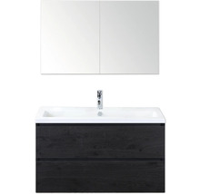 Kombinace umyvadla se zrcadlovou skříňkou a dvěma zásuvkami