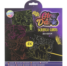 Sada stíracích karet Moxy Glow in the Dark, 19,5 x 19,5 cm