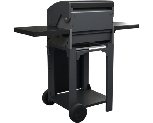 Grilovací vozík s bočními policemi a kolečky pro snadnou přepravu