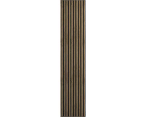 Akustický panel ze dřeva s vertikálními lamelami