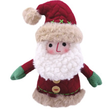 Dekorativní vánoční Santa Claus z látky s čepicí a vousy