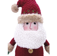 Dekorativní figurka Santa Clause s plnovousem a červenou čepicí