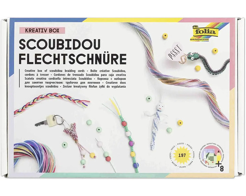 Kreativní sada scoubidou pletacích šňůr