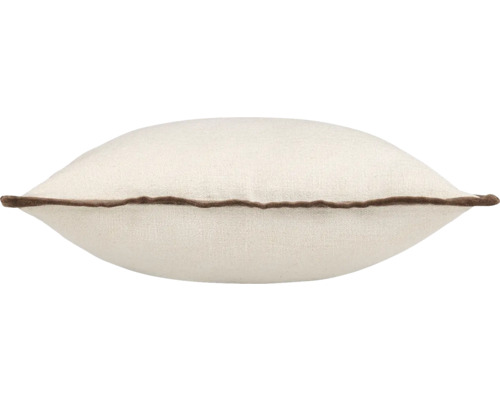 Dekorační polštář s hnědým okrajem