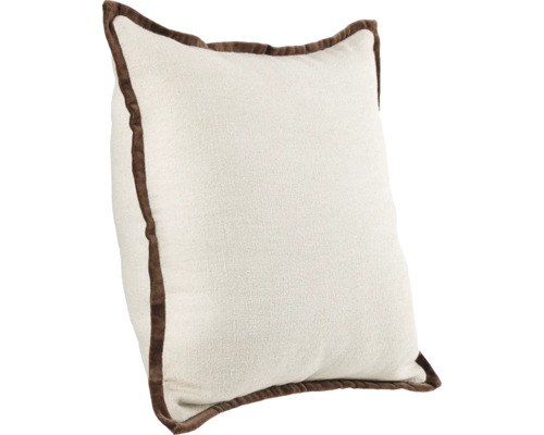 Dekorační polštář s hnědou šňůrou