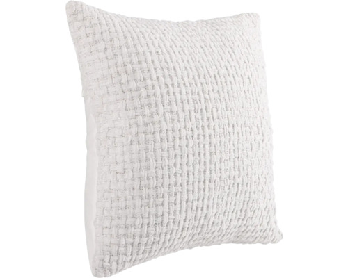 Čtvercový dekorativní polštář s tkanou strukturou