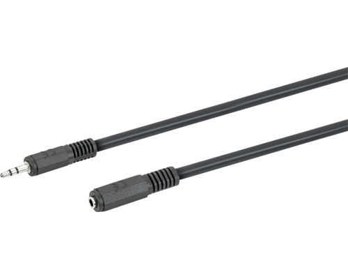 Audio kabel jack 3,5mm 3 m černý