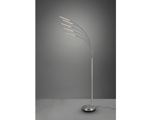 Stojací lampa s pěti rameny a kulatou základnou