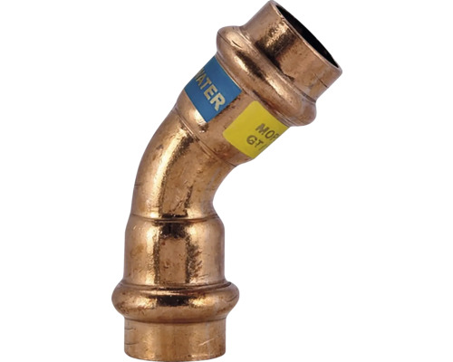 Lisovací koleno z kovu pro sanitární instalace