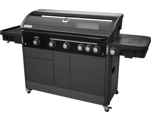 Plynový gril s odkládacími plochami a kolečky
