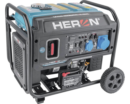 Digitální elektrocentrála HERON, invertorová 6,5kW, elektrický start, dálkové ovládání,
8896233 Elektrocentrála Heron s kolečky