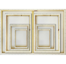 Sada pláten s dřevěným rámem v různých velikostech