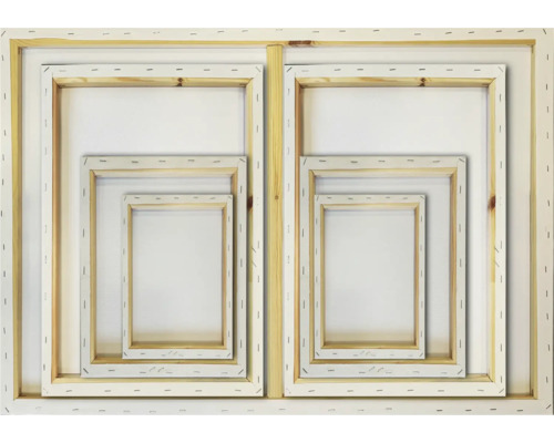 Sada pláten s dřevěným rámem v různých velikostech