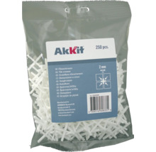 Balení distančních křížků, 2 milimetry, 250 kusů