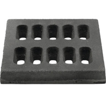 Litinový grilovací rošt s deseti otvory