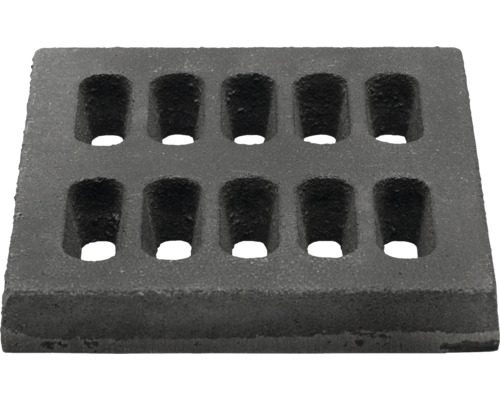 Popelník, rošt včetně držáku pro krbová kamna CASABLANCA, NYBORG, STOCKHOLM Litinový grilovací rošt s deseti otvory