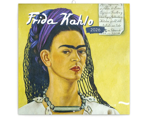 Kalendář Frida Kahlo pro rok 2026 s autoportrétem