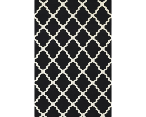 Kusový koberec Bakero Jasmina černý kilim 160 x 230 cm
