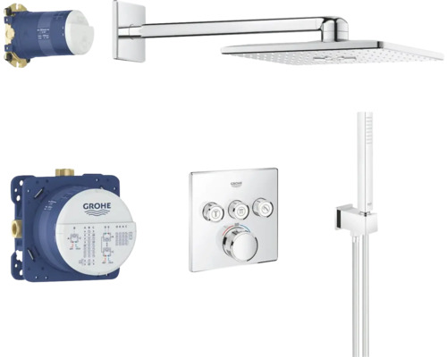 Sprchový systém Grohe s hlavovou sprchou, ruční sprchou a termostatem