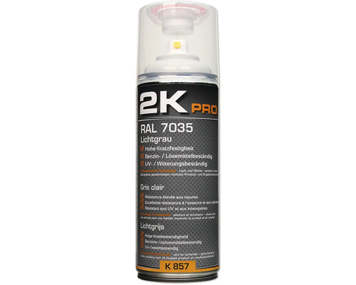 Barva ve spreji 2K PRO lesk RAL 7035 světle šedá 400 ml