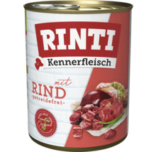 Rinti Kennerfleisch s hovězím masem, bezobilné mokré krmivo pro psy v konzervě