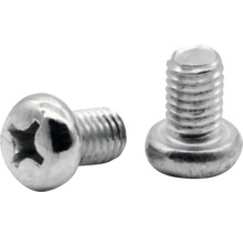 Dva šrouby s půlkulatou hlavou a křížovou drážkou