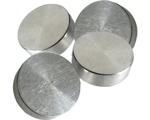 Sada distančních podložek pro horní desku, 4 kusy, pro krbová kamna CASABLANCA, NYBORG, STOCKHOLM Čtyři kulaté kovové upevňovací prvky