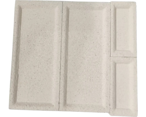 Sada 4 dílů spalovací komory (spodní část) pro krbová kamna AMSTAD, CASABLANCA, KIRUNA, NYBORG, VERONA Šamotová cihla pro stavbu pecí