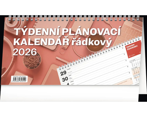 Stolní kalendář týdenní plánovač 2026
