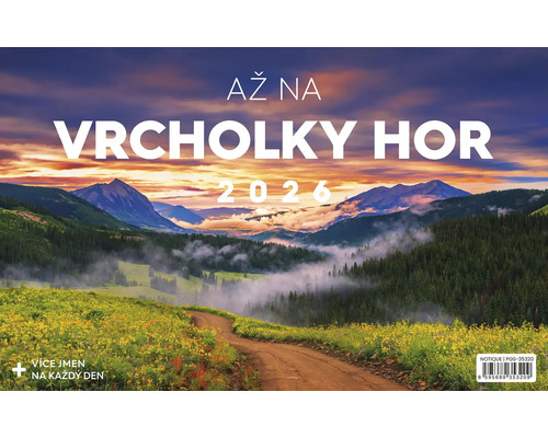 Kalendář 2026 s motivem krajiny